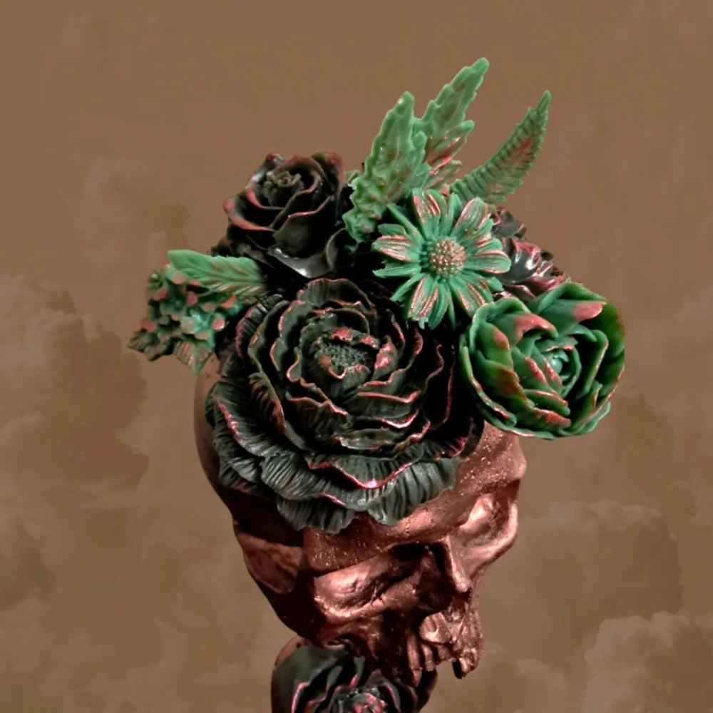 Sold!! 😁Hand Crafted, Resin Flores Cranii Goats Milk Soap Arrangement. - Picture 3 of 6